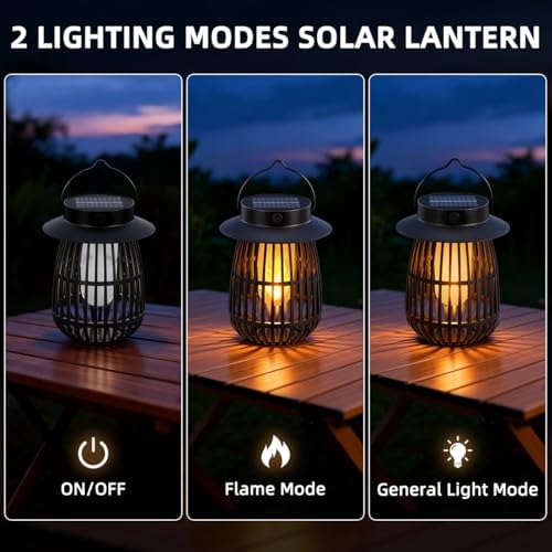 Gen2 Solar Flame Lanterns Halloween Solar Lights for Outdoor Decorations - Image 6