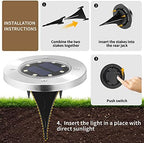 SOLPEX Solar Lights Outdoor Waterproof, 12 Pack Solar Ground Lights, Solar Garden Lights Landscape Lighting for Pathway Driveway Patio Backyard Walkway (Cool White) - Image 4