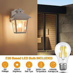 FUDESY Dusk to Dawn Outdoor Wall Lantern, Exterior Porch Light Fixture, E26 - Image 6