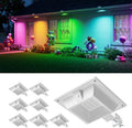 FALOVE 8 Pack Color Changing Solar Gutter Lights Outdoor Decor Waterproof by FALOVE