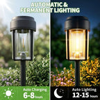 Solar Pathway Lights Outdoor, IP65 Waterproof Solar Powered Garden Lights, Auto On/Off Outdoor Light for Yard Lawn Garden Patio Walkway Driveway Landscape Lighting (6 Pack) - Image 2