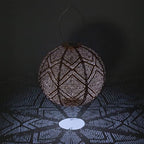 Allsop Soji Stella Market - 12" Handmade LED Outdoor Solar Lantern - Copper - Image 2