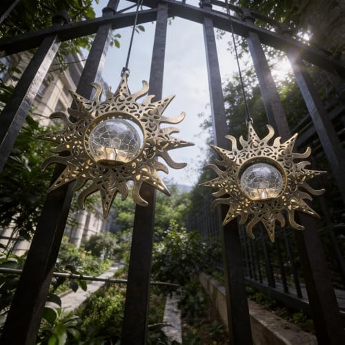 Hanging Solar Sun Lights, Decorative Lanterns for Outdoor, Gifts for Women - Image 5