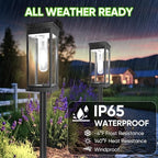 8 Pack Solar Pathway Lights Outdoor,IP65 Waterproof - Bright Solar Lights Outdoor,Auto On/Off Pathway Lights Solar Powered,Solar Path Lights for Walkway Driveway Garden (Cool White) - Image 3