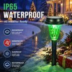 GIGALUMI Solar Christmas Lights Outdoor Waterproof Pathway Lights, 12 Pack - Image 5