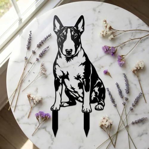 Dog Metal Garden Stake - Weatherproof Dog Silhouette Yard Art, Decorative Outdoor Sign for Lawn & Patio, Heartfelt Gift for Bull Terrier Lovers(Stand,14") - Image 4