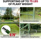 Garden Arch Trellis for Climbing Plants Outdoor, 7 Ft Tall Cucumber Trellis - Image 4