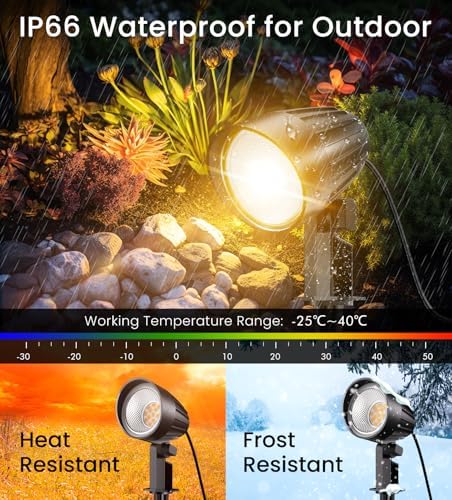 MEIKEE 7W Low Voltage LED Landscape Lights 800LM Outdoor Landscape Lighting - Image 4