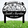 Personalized Garden Stake Metal Sign, Bird Garden Signs, Custom Butterfly Gardens Decor, Personalized Gardens Stakes For Outdoors, Lawn Decor, Flower Sign Plaque, Yard Sign. by MBKJCUSTOM