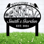 Personalized Garden Stake Metal Sign, Bird Garden Signs, Custom Butterfly Gardens Decor, Personalized Gardens Stakes For Outdoors, Lawn Decor, Flower Sign Plaque, Yard Sign. by MBKJCUSTOM
