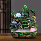 Water Fountains Indoor Rockery Fountain, Small Rockery Water Fountain Indoor with LED Lamp Atomization Effect, Suitable for Living Room, Bedroom, Office Decoration - Image 2