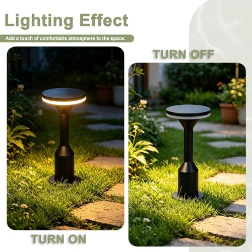 Landscape Path LightsAluminum Outdoor Bollard Lights Modern Pathway Lamp IP65 Waterproof 3000K Luxury LED Lighting for Commercial Garden Walkway Lawn Lamp - Image 5