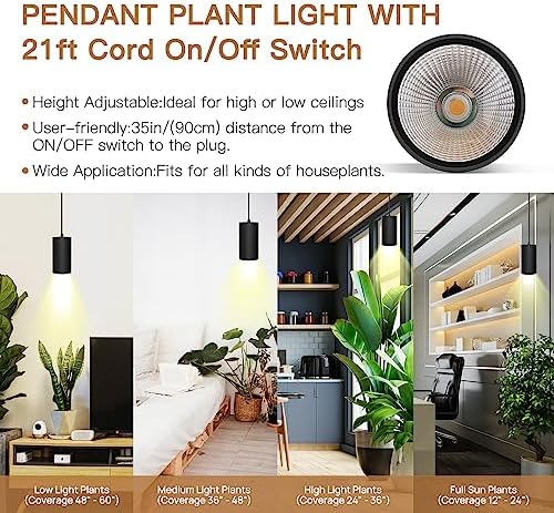 STERREN Plant Grow Light,Led Pendant Light for Indoor Plants - Image 6