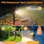 Dusk to Dawn Outdoor Lighting,15W Spot Lights Outdoor with Photocell Sensor - Image 4