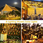 Solar Fairy Lights, 6 Pack Total 600LED 216FT Waterproof String Lights - Image 5