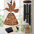 Personalized Hummingbird Wind Chime Custom Name and Years Sympathy Gift Music Lover in Loving Memory Loss of Loved One Bereavement Keepsake Garden Decor Outdoor Hanging Tribute Accent by AlpadilCo