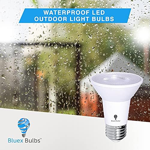 10 Pack PAR20 Outdoor LED Flood Light Bulb 8W 75 Watt Equivalent 500 Lumens Dimmable Waterproof E26 3000K Warm White LED Flood Light Bulbs for Security Led Spotlight Indoor Recessed Light Bulbs - Image 4