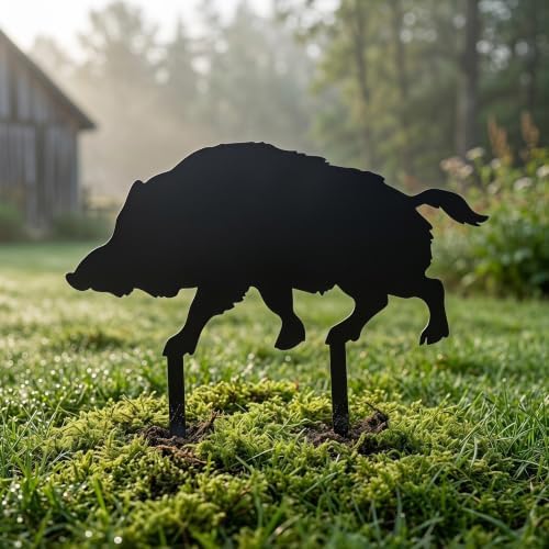 Didiseaon Black Metal Silhouette Garden Stake for Rustic Outdoor Spaces - Image 5