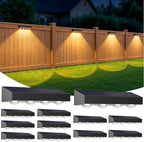 ShineTech Solar Fence Lights Outdoor Waterproof, Solar Deck Light for Patio by ShineTech