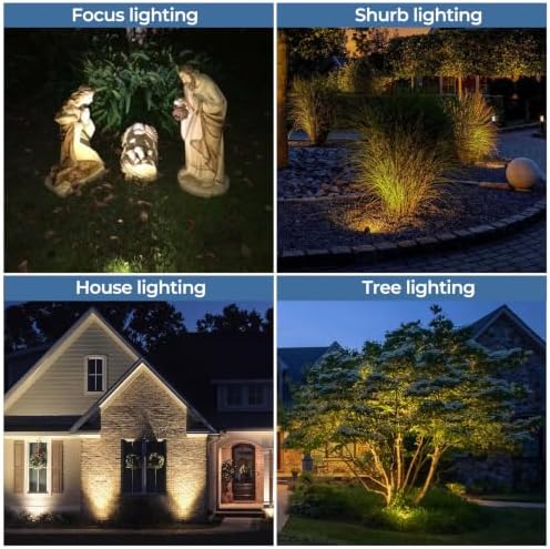 Gardencoin Solid Brass Landscape Lighting, 12V Heavy Duty Low Voltage Landscape Spotlights, LED Spot Lights for Outdoor Uplighting, Classic Bronze Accent Light Fixture with 2700K MR16 Bulb, 1 Pack - Image 7