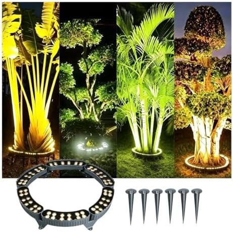 Outdoor Waterproof Ring Tree Lights, LED Landscape Spotlight by JCWGLY