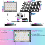 CLY Color Changing Solar Lights with Remote RGB Outdoor Solar Flood Light - Image 7
