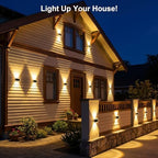 Solar Fence Lights Outdoor, Up Down Glow Solar Powered Wall Lights with 3 Modes Color Temp Changing-3000K/4000K/6000K, IP65 Waterproof LED Solar Garden Light for Patio Pool Step Porch Yard-8 Pack - Image 5
