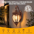 Porch Lights Outdoor Wall Lights Exterior Sconce Light Fixtures - Image 4