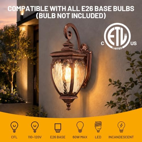 Porch Lights Outdoor Wall Lights Exterior Sconce Light Fixtures - Image 4