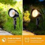 12W Low Voltage Landscape Lighting Kit, Outdoor Spotlight Yard 8Pack - Image 4