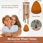Soopau Memorial Gifts, Sympathy Wind Chimes Memorial Wind Chimes for Loss of Loved One Prime, Sympathy Gift, Bereavement/Remembrance Gifts in Memory of Loved One Mother Father, 30" Wooden - Image 2