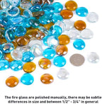 Skyflame 10-Pound Blended Fire Glass Beads for Fire Pit Fireplace - Image 2