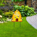 Briarwood Lane Summer Metal Art 26x17 Bee Happy Hive for Summer Metal Art - Image 2