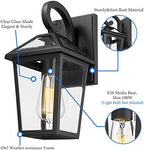 Outdoor Light Fixtures Wall Mount, Waterproof Exterior Wall Lanterns with Glass, Outside Wall Sconces, Front Porch Lights for House Garage Doorway Patio (Small, 1Pack) - Image 4