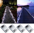 AGPTEK Solar Driveway Lights 4 Pack, Outdoor Deck Dock Marine Waterproof by AGPTEK