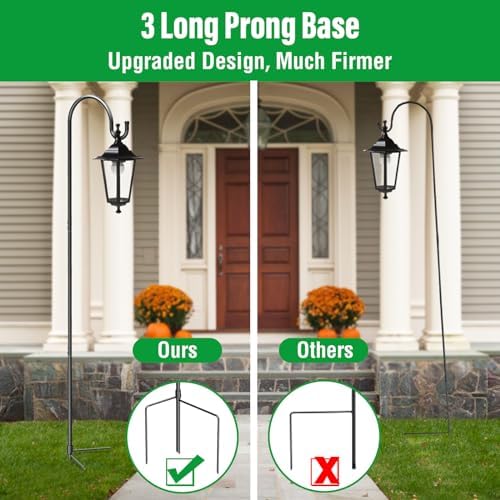 GOFORWILD 2 Pack 65 Inche Adjustable Shepherd Hooks for Outdoor - Image 4