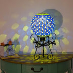 Stargarden Solar Gazing Ball, 10”Glass Gazing Globe with Metal Ball Stand - Image 3