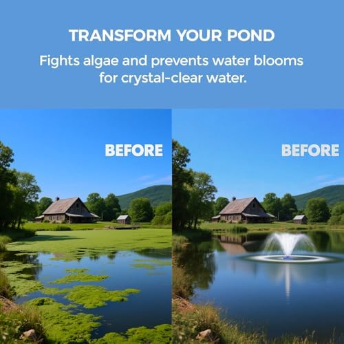 15000 GPH Pond Fountain Aerator,1HP 750W Floating Aerator Fountain - Image 4
