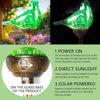 Solar Garden Stakes, Waterproof Bird Light Figurine Solar Stake Lights, Decorative Outdoor Garden Decor for Outside Yard Patio Lawn Porch Cemetery - Image 6