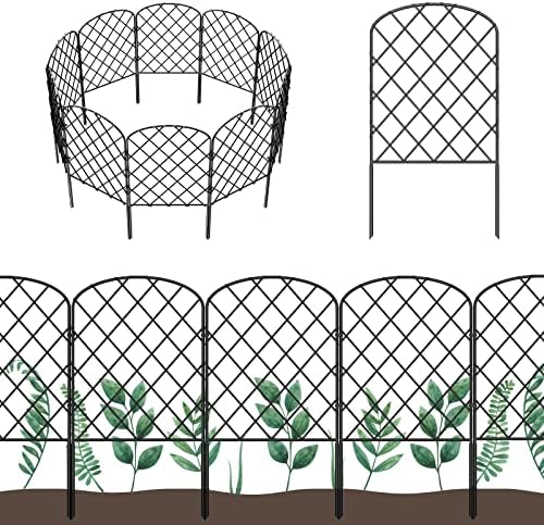 OUSHENG 25 Pack Decorative Garden Fence, Total 27ft(L) x 24in(H) by OUSHENG