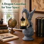 Solar Garden Dragon Statue: Outdoor Figurine with Lantern Lights - Image 6