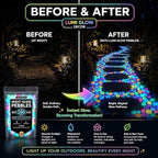 Colorful Glow-in-the-Dark Garden Stones Night Guide Pebbles Rainbow Glow in the Dark Rocks Outdoor Luminous Stones Aquarium Rocks for Garden Path Walkway Yard Fish Tank Decor (Blue,600) - Image 4