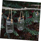 Luxshiny 30pcs Stainless Steel Solar Jar Hangers Wire Handles Burlap for Canning Jar Decoration Easy to Use Hanging Rack - Image 4