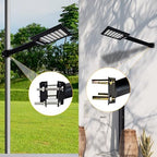 Solar Lighting Mounting Bracket Extension Pole Kit, 2 Pack Black - Image 3