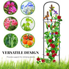 Metal Garden Trellis 2Pcs, Dragonfly Decor Plant Support for Climbing Vines - Image 3