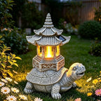 Solar Garden Turtle Statue, Outdoor Light Decoration Gift for Women Mom Dad by Vcdsoy