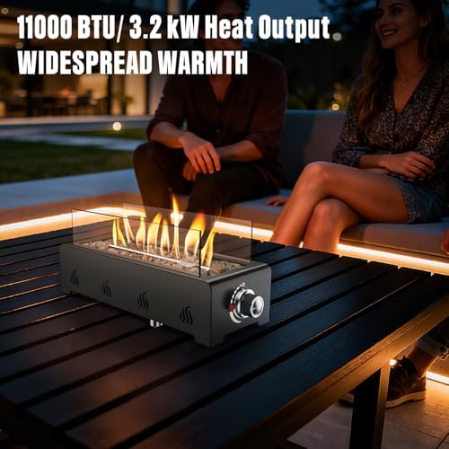 Onlyfire 18" Tabletop Gas Fire Pit, Outdoor Propane Fire Pit Bottom Mounted - Image 4