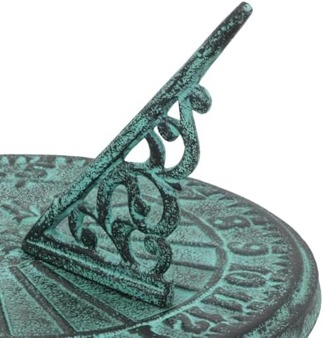 AB Tools Cast Iron Sundial Antique Sun Dial Decorative Garden Ornament Yard Compass - Image 6