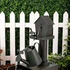 3-Tier Outdoor Fountain 23" Rustic Waterfall Garden Patio Decor - Image 7