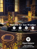 Hummingbird Solar Lantern, Waterproof Colorful Outdoor Garden Light - Image 5